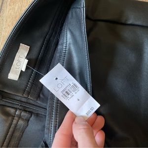 Loft vegan leather skirt